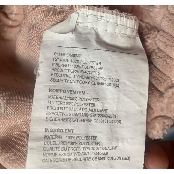 Pink Pom Pom Chenille Textured Pillow Cover 18"x18" Soft & Cozy set of 2 - Picture 12 of 12